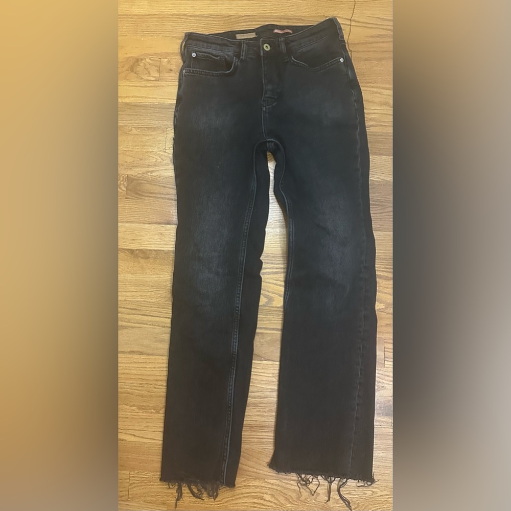 Anthropology Pilcro Jeans - Black Frayed Bottom - Tall + Pilcro Sweater - Bundle - Picture 3 of 5